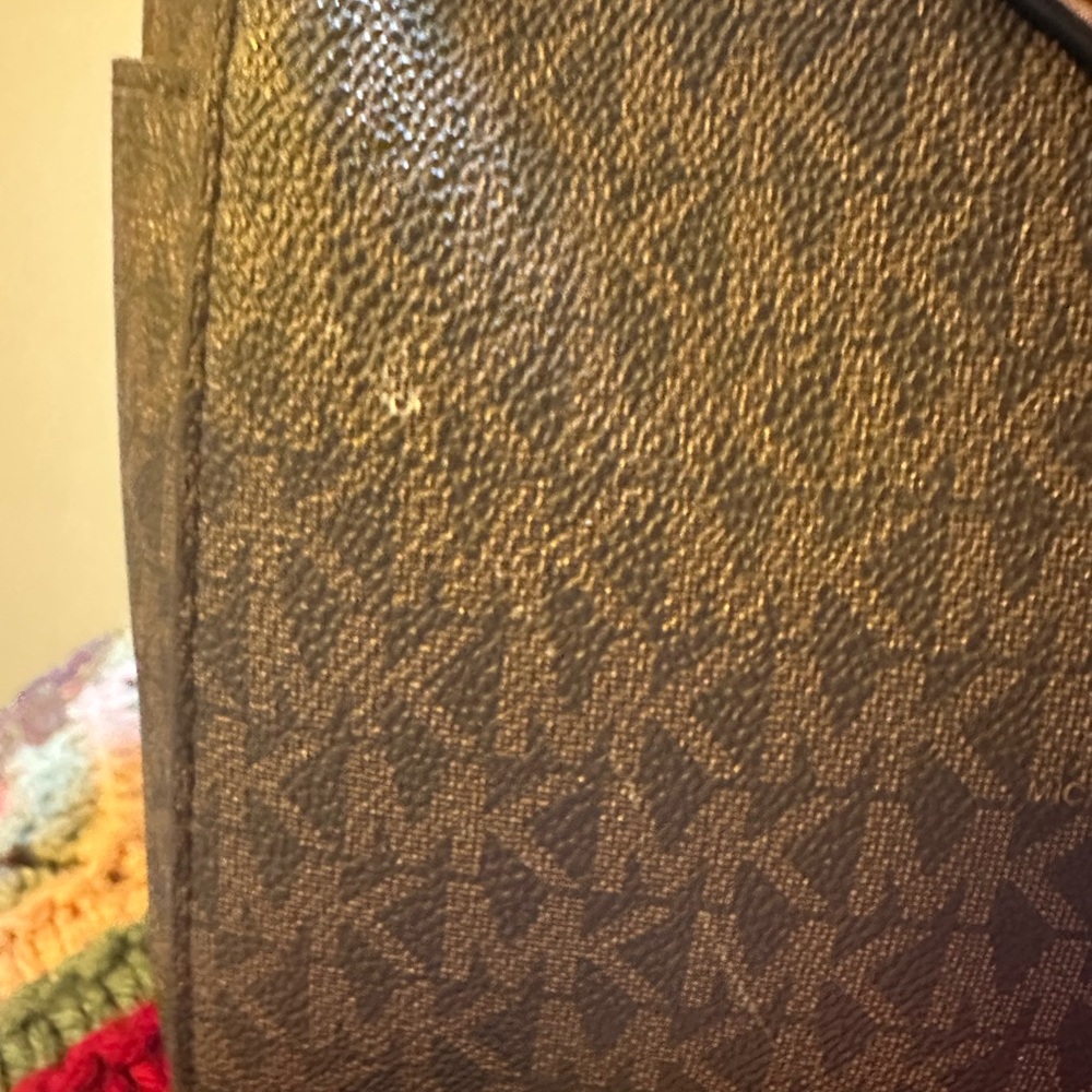 Michael Kors Brown Signature Satchel Handbag - Picture 4 of 7